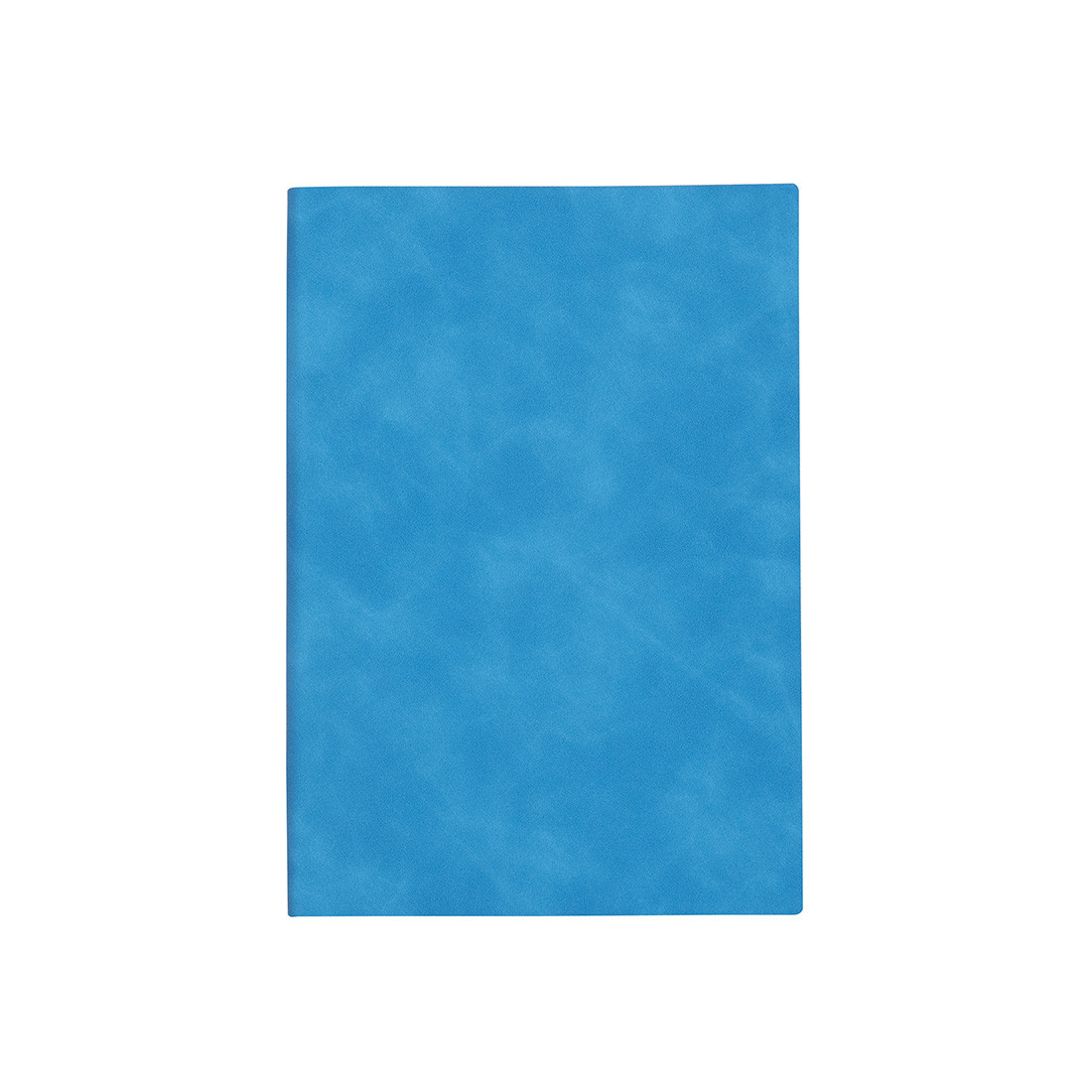 Agenda A5 nedatata cu 112 file, albastru deschis, coperta catifea - imagine 4